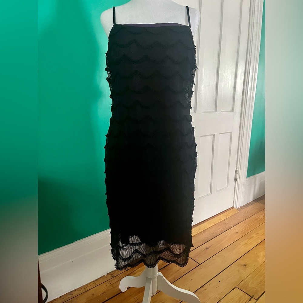 Cute and fun black midi dress